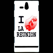Coque Sony Xperia U I love La Réunion 2