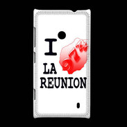 Coque Nokia Lumia 520 I love La Réunion 2