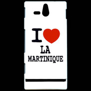 Coque Sony Xperia U I love La Martinique