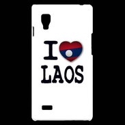 Coque LG Optimus L9 I love Laos 2
