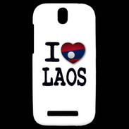 Coque HTC One SV I love Laos 2