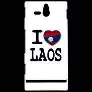 Coque Sony Xperia U I love Laos 2