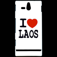 Coque Sony Xperia U I love Laos