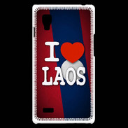 Coque LG Optimus L9 I love Laos 3