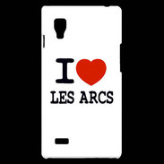 Coque LG Optimus L9 I love Les Arcs