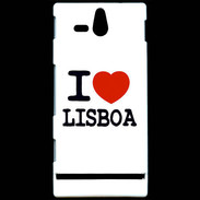 Coque Sony Xperia U i love Lisboa