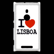 Coque Nokia Lumia 925 i love Lisboa