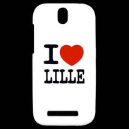 Coque HTC One SV I love Lille