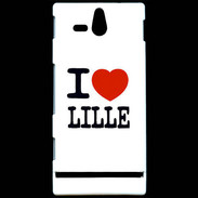 Coque Sony Xperia U I love Lille