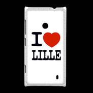 Coque Nokia Lumia 520 I love Lille