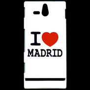 Coque Sony Xperia U I love Madrid