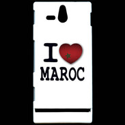 Coque Sony Xperia U I love Maroc 2