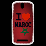 Coque HTC One SV I love Maroc 3