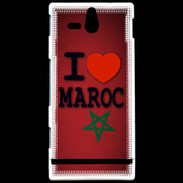 Coque Sony Xperia U I love Maroc 3
