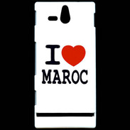 Coque Sony Xperia U I love Maroc