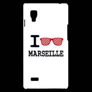 Coque LG Optimus L9 I love Marseille 2