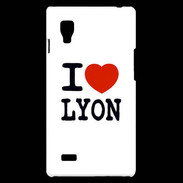 Coque LG Optimus L9 I love Lyon