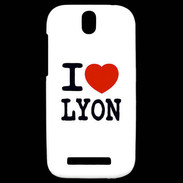 Coque HTC One SV I love Lyon