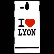 Coque Sony Xperia U I love Lyon