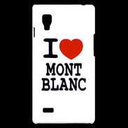 Coque LG Optimus L9 I love Mont Blanc