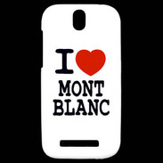Coque HTC One SV I love Mont Blanc
