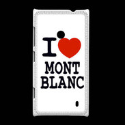 Coque Nokia Lumia 520 I love Mont Blanc