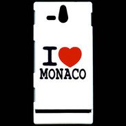 Coque Sony Xperia U I love Monaco