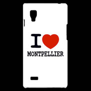 Coque LG Optimus L9 I love Montpellier