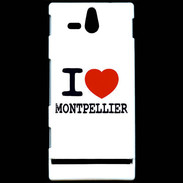 Coque Sony Xperia U I love Montpellier