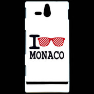 Coque Sony Xperia U I love Monaco 2