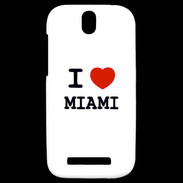 Coque HTC One SV I love Miami