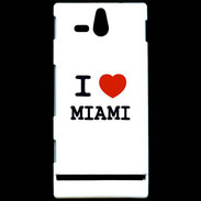 Coque Sony Xperia U I love Miami