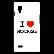 Coque LG Optimus L9 I love Montreal