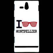 Coque Sony Xperia U I love Montpellier 2