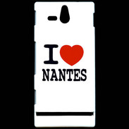 Coque Sony Xperia U I love Nantes