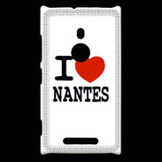 Coque Nokia Lumia 925 I love Nantes