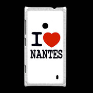 Coque Nokia Lumia 520 I love Nantes
