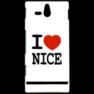 Coque Sony Xperia U I love Nice