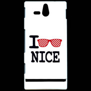 Coque Sony Xperia U I love Nice 2