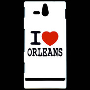 Coque Sony Xperia U I love Orléans