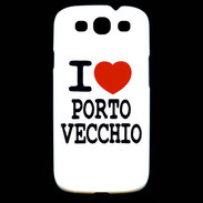Coque Samsung Galaxy S3 I love Porto Vecchio