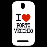 Coque HTC One SV I love Porto Vecchio