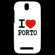 Coque HTC One SV I love Porto
