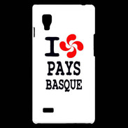 Coque LG Optimus L9 I love Pays Basque 2