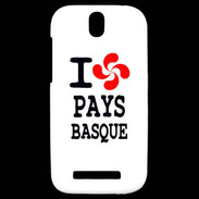 Coque HTC One SV I love Pays Basque 2