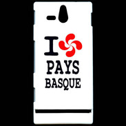 Coque Sony Xperia U I love Pays Basque 2