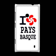 Coque Nokia Lumia 520 I love Pays Basque 2