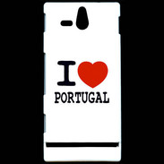 Coque Sony Xperia U I love Portugal
