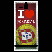 Coque Sony Xperia U I love Portugal 3
