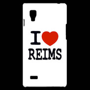 Coque LG Optimus L9 I love Reims